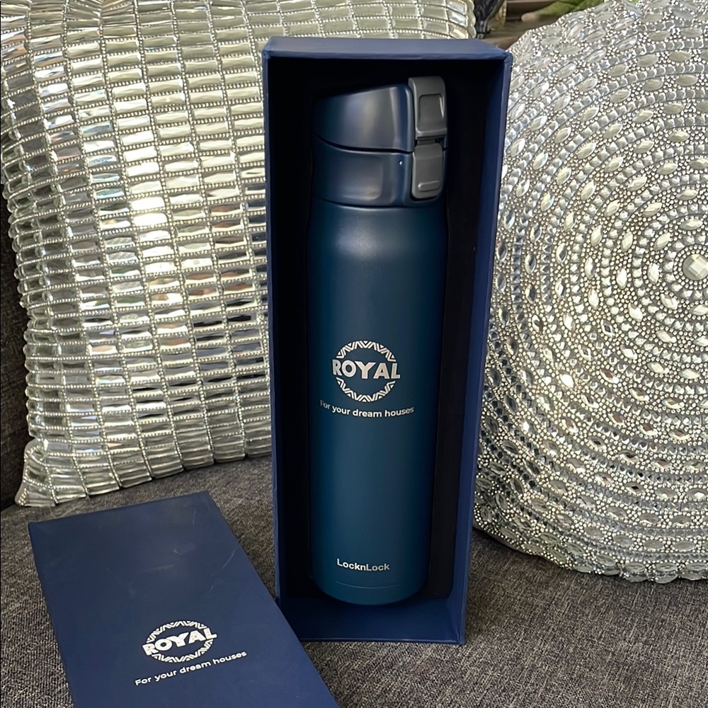 Navy Blue Thermal Bottle